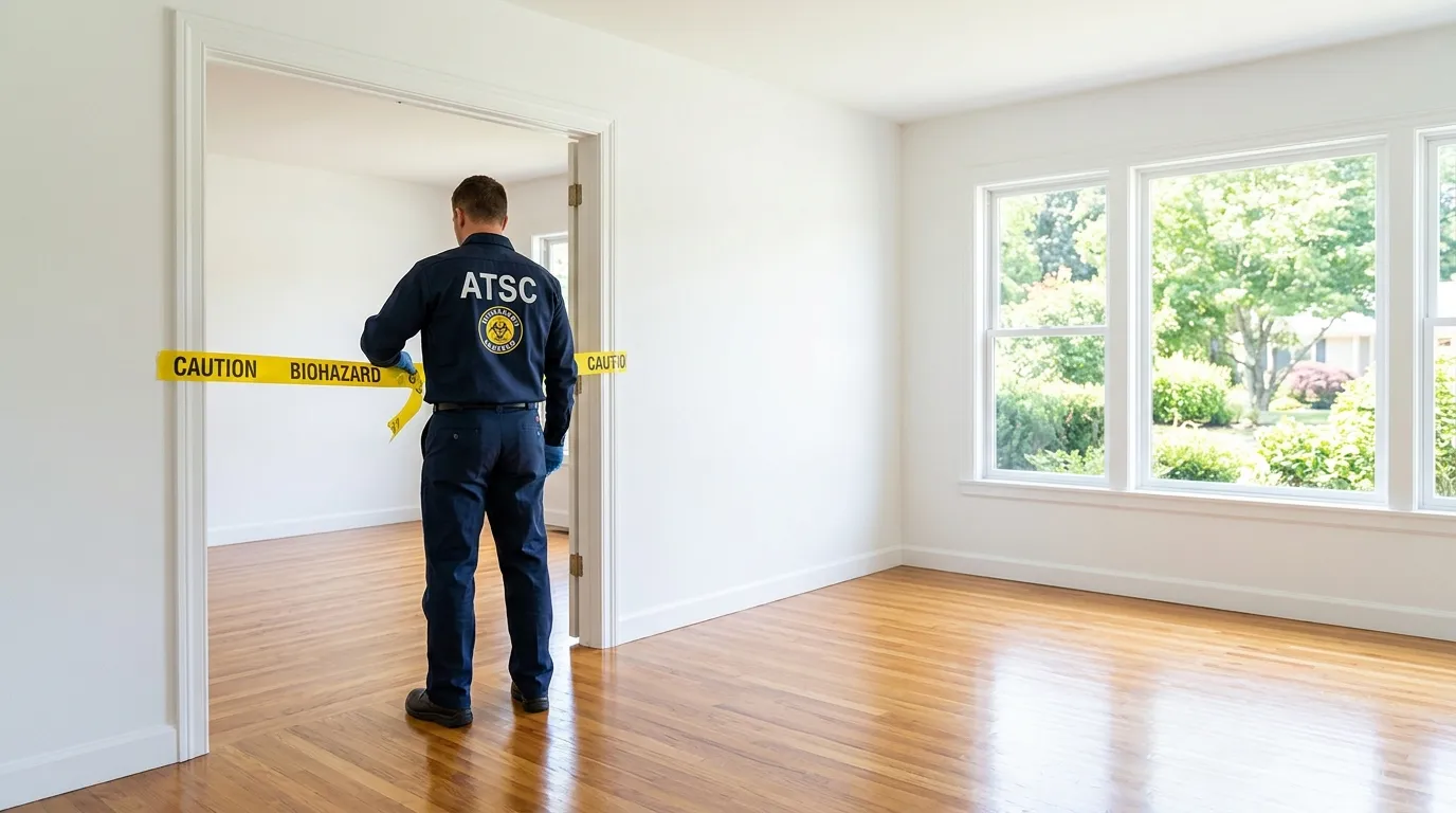 Certified biohazard cleanup crew performing Crime Scene Cleanup in Morris Park